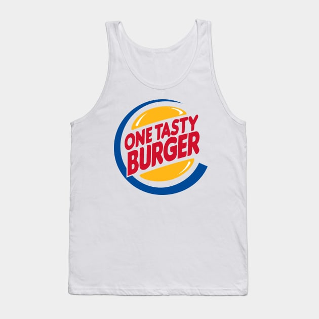 Pulp Fiction One Tasty Burger Tank Top by shumaza